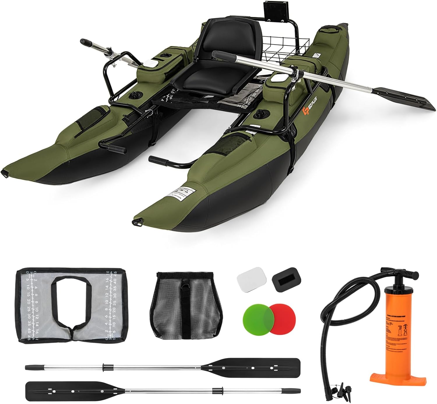 Adult Inflatable Belly Boat wi - огляд і ціна Fishing Boat Seat