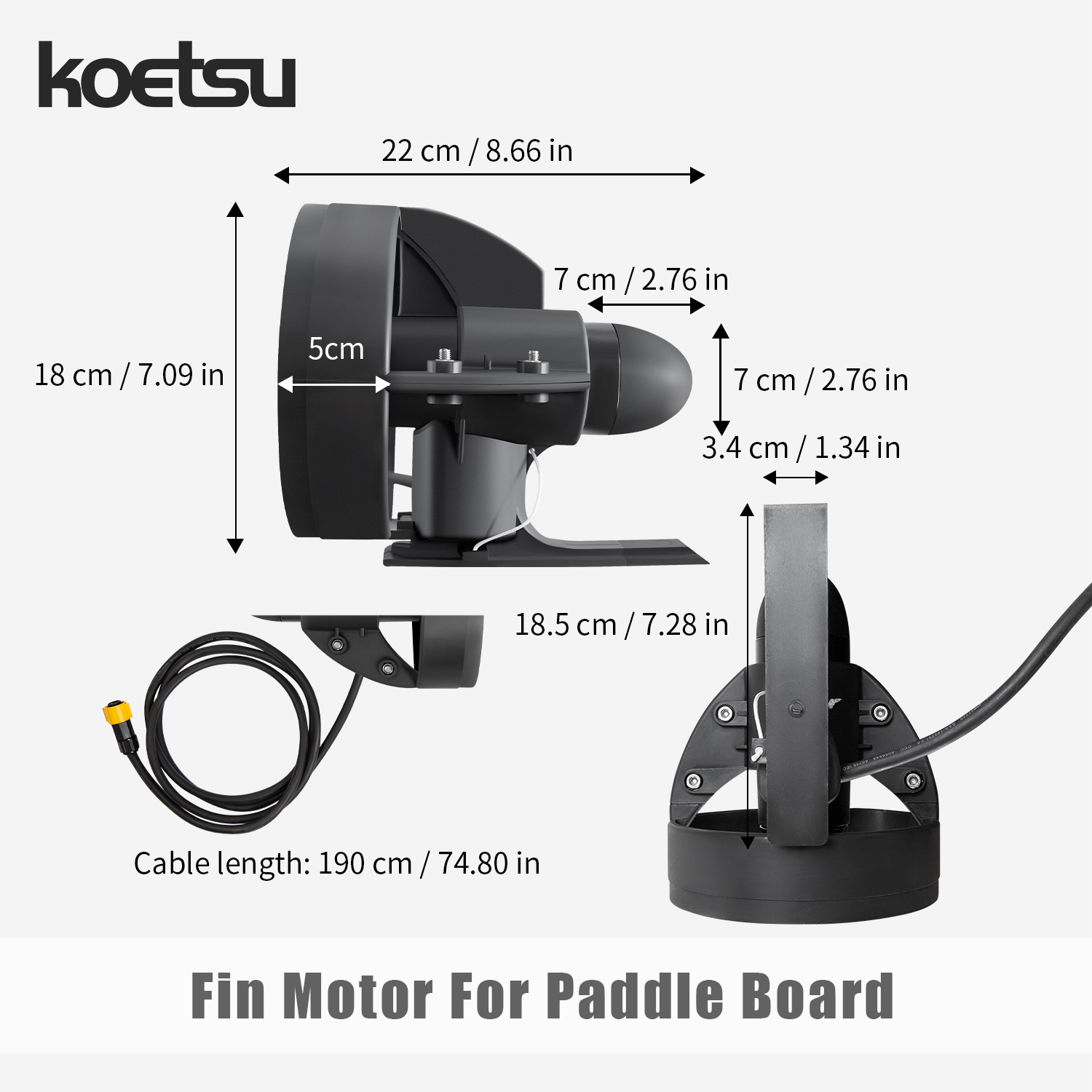 KOETSU Paddle Board Underwater - огляд і ціна Fishing Boat Outboard Motor