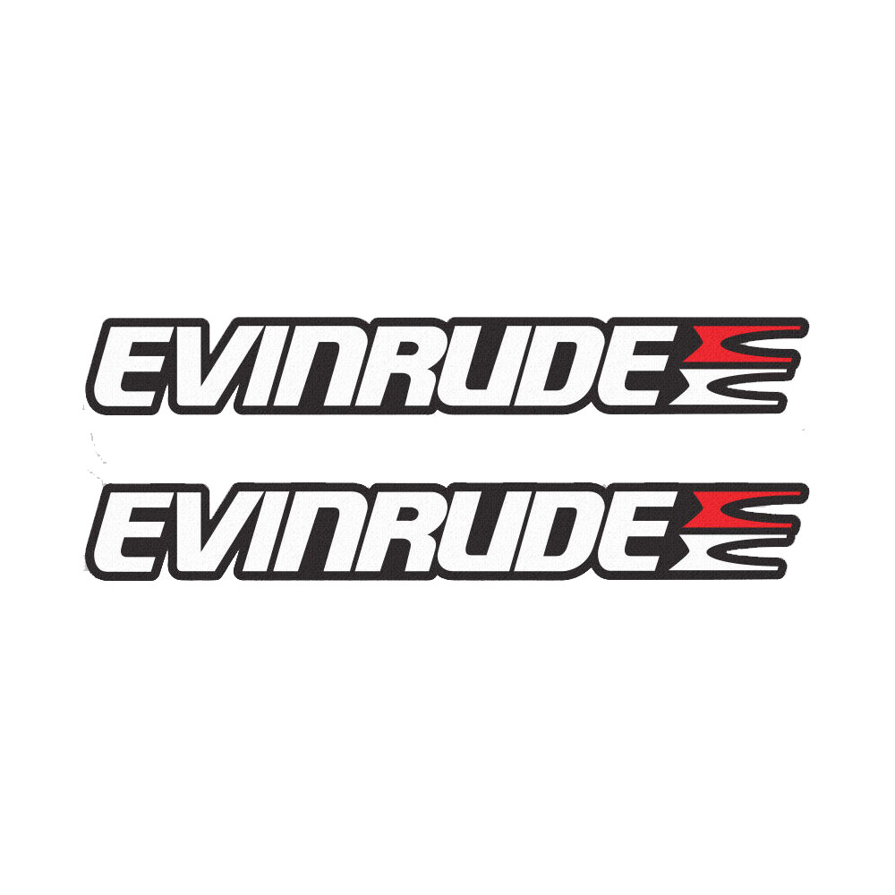2pcs for Evinrude sticker deca - огляд і ціна Fishing Boat Outboard Motor