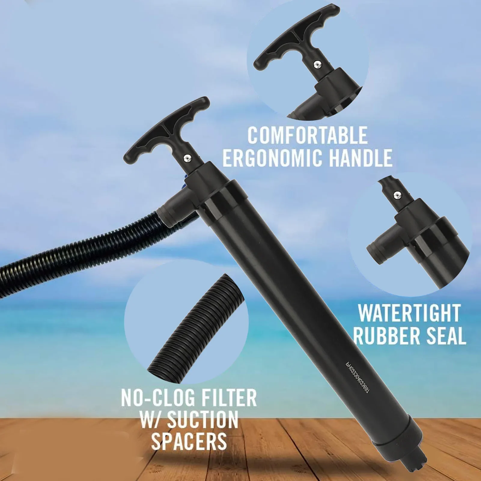 Manual Bilge Pump With Hose Po - огляд і ціна Fishing Boat Bilge Pump