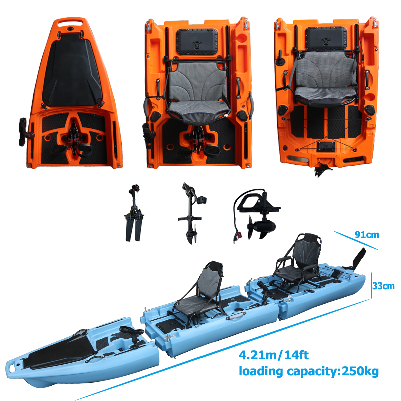 14FT 2 Person Detachable  Peda - огляд і ціна Fishing Boat Seat
