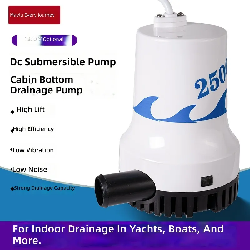 Marine Bilge Pump 12V 24V DC S - огляд і ціна Fishing Boat Bilge Pump