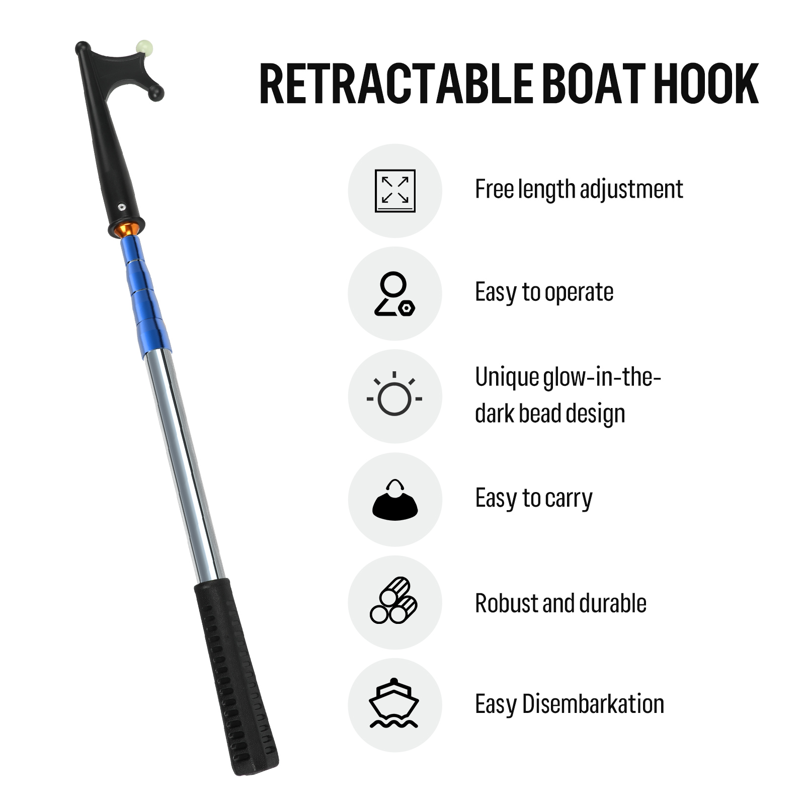 SANLIKE Retractable Luminous B - огляд і ціна Fishing Boat Trailer